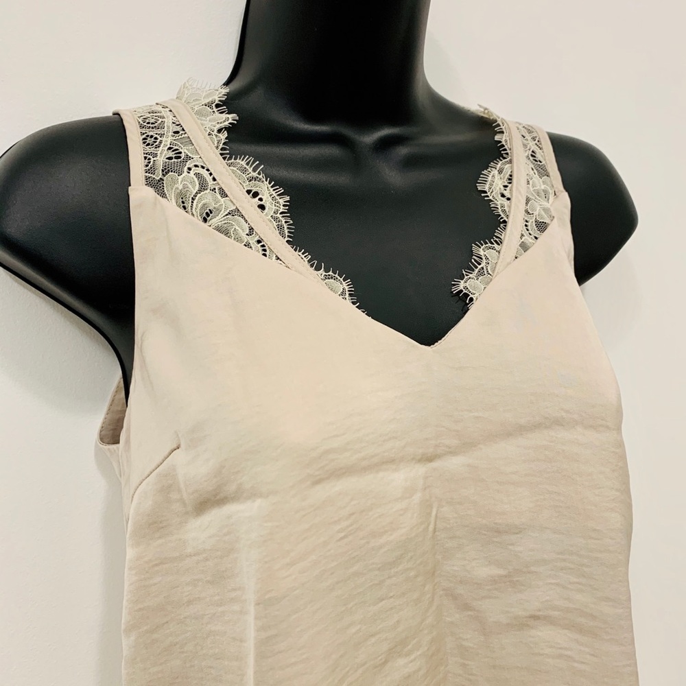 Cream lace camisole